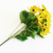 искусственные цветы анютины глазки цвета желтый 1