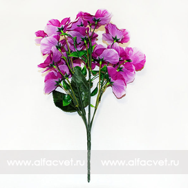 искусственные цветы анютины глазки цвета фиолетовый 7