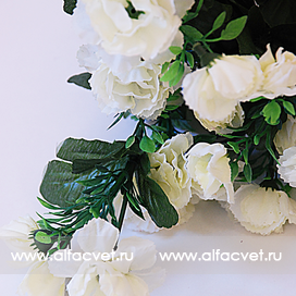 искусственные цветы азалия цвета белый 6