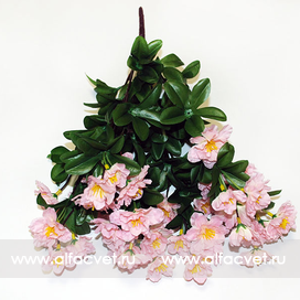 искусственные цветы азалия цвета светло-розовый 9