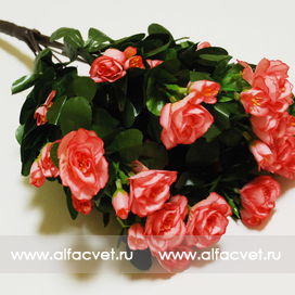 искусственные цветы азалия цвета темно-розовый с розовым 45