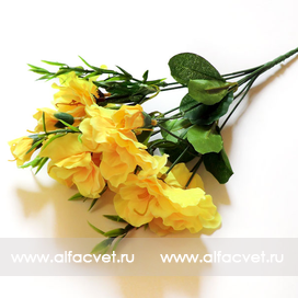 искусственные цветы азалия цвета желтый 1
