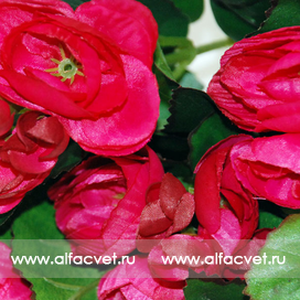 искусственные цветы бегонии цвета малиновый 11