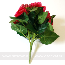 искусственные цветы бегонии цвета малиновый 11