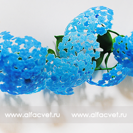 искусственные цветы ветка белоспина цвета синий 12