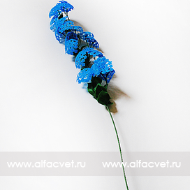 искусственные цветы ветка белоспина цвета синий 12