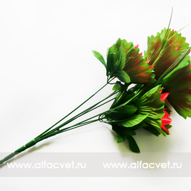 искусственные цветы букет кувшинок цвета оранжевый 2