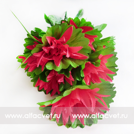 искусственные цветы букет кувшинок цвета темно-розовый 10