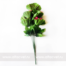 искусственные цветы букет кувшинок цвета темно-розовый 10