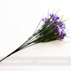 искусственные цветы букет из луговых цветов цвета синий 12