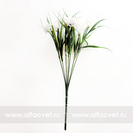 искусственные цветы букет из луговых цветов цвета белый 6