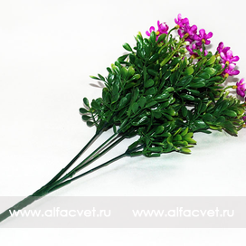 искусственные цветы букет пластик цвета сиреневый 8