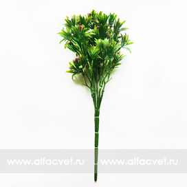 искусственные цветы букет пластик с розами цвета фиолетовый 7