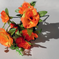 искусственные цветы букет роз цвета оранжевый 2