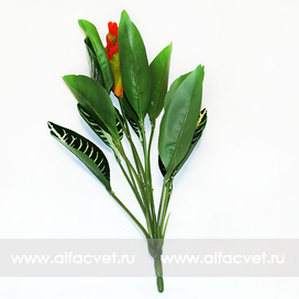 искусственные цветы экзотический цветок цвета красный 4