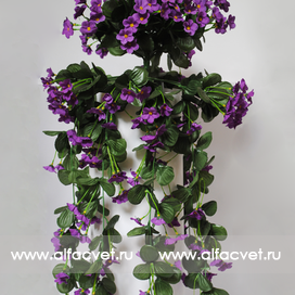 искусственные цветы фиалка (с подставкой) цвета сиреневый 8