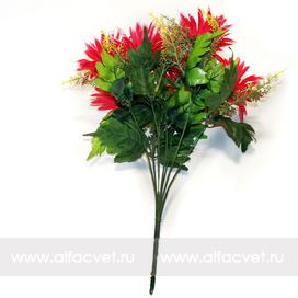 искусственные цветы герберы цвета бордовый 61