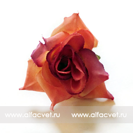 искусственные цветы головка роз диаметр 5 цвета розовый 5