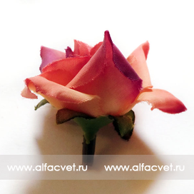 искусственные цветы головка роз диаметр 5 цвета розовый 5