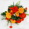 искусственные цветы гвоздики цвета желтый с красным 20