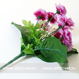 искусственные цветы гвоздики цвета фиолетовый 7