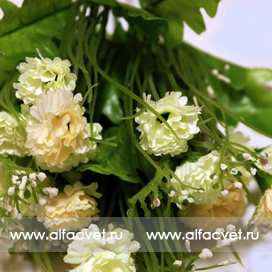 искусственные цветы гвоздики с добавкой кашка цвета чайный 3