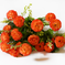 искусственные цветы гвоздики цвета оранжевый 2