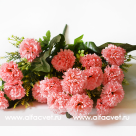 искусственные цветы гвоздики цвета розовый 5