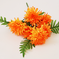 искусственные цветы хризантемы цвета оранжевый 2
