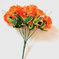 искусственные цветы букет хризантем цвета оранжевый 2