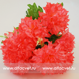 искусственные цветы хризантемы цвета темно-розовый 10