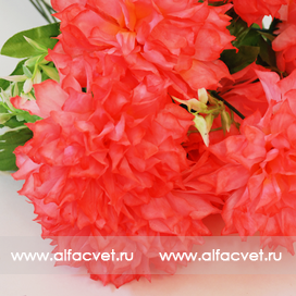 искусственные цветы хризантемы цвета темно-розовый 10