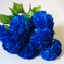 искусственные цветы хризантемы цвета синий 12