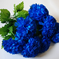 искусственные цветы хризантемы цвета синий 12