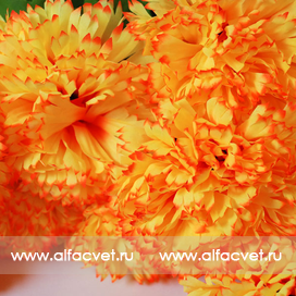 искусственные цветы хризантемы цвета оранжевый 2