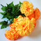 искусственные цветы хризантемы цвета оранжевый 2