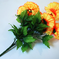 искусственные цветы хризантемы цвета оранжевый 2