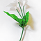 искусственные цветы ветка каллы(пластмассовая) цвета белый 6