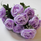 искусственные цветы камелия цвета сиреневый 8