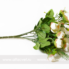 искусственные цветы камелия цвета кремовый 24