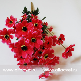 искусственные цветы касмея цвета малиновый 11