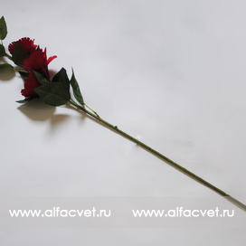 искусственные цветы китайская роза цвета красный 4