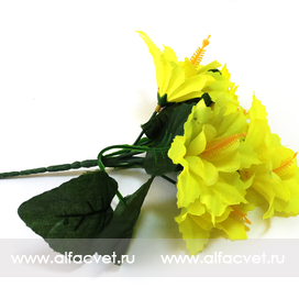 искусственные цветы колокольчики цвета салатовый 39