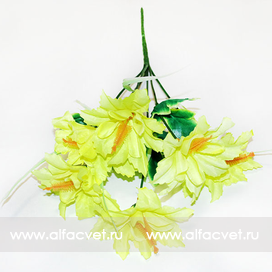 искусственные цветы колокольчики цвета салатовый 39