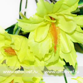 искусственные цветы колокольчики цвета салатовый 39