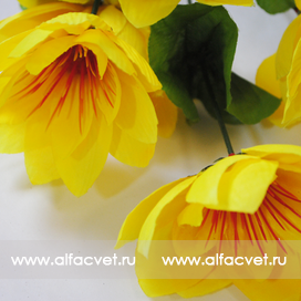 искусственные цветы лотос цвета желтый 1