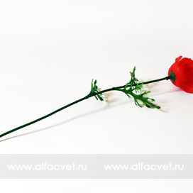 искусственные цветы мак цвета красный 4