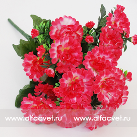 искусственные цветы маргаритки цвета розовый 5