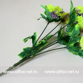 искусственные цветы букет маргариток (розетка) цвета салатовый 39