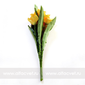 искусственные цветы нарциссы цвета оранжевый 2